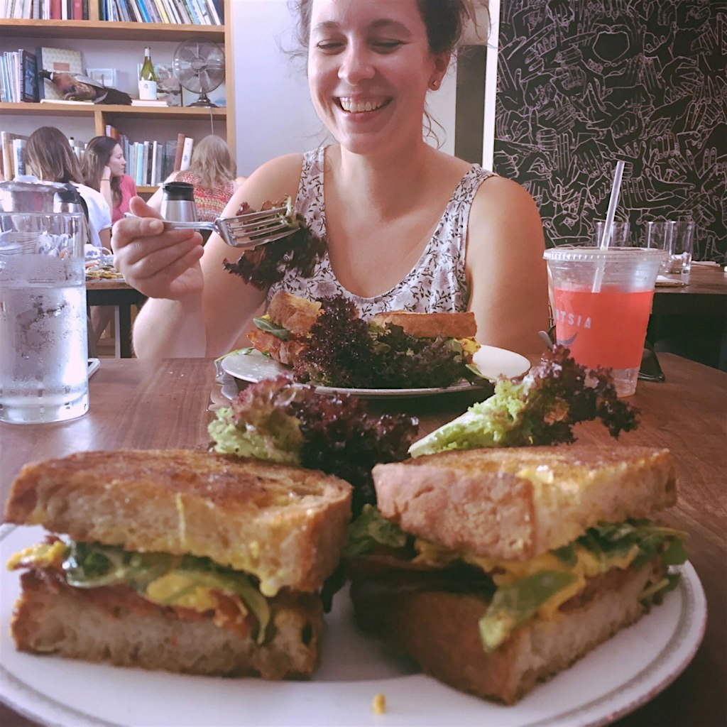 First brunch in lala land with Jess.