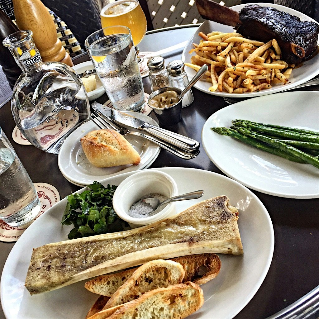 Decided on dinner. Cro Magnon for me: a marrow bone to drool over (if you like marrow 😁) and brai...