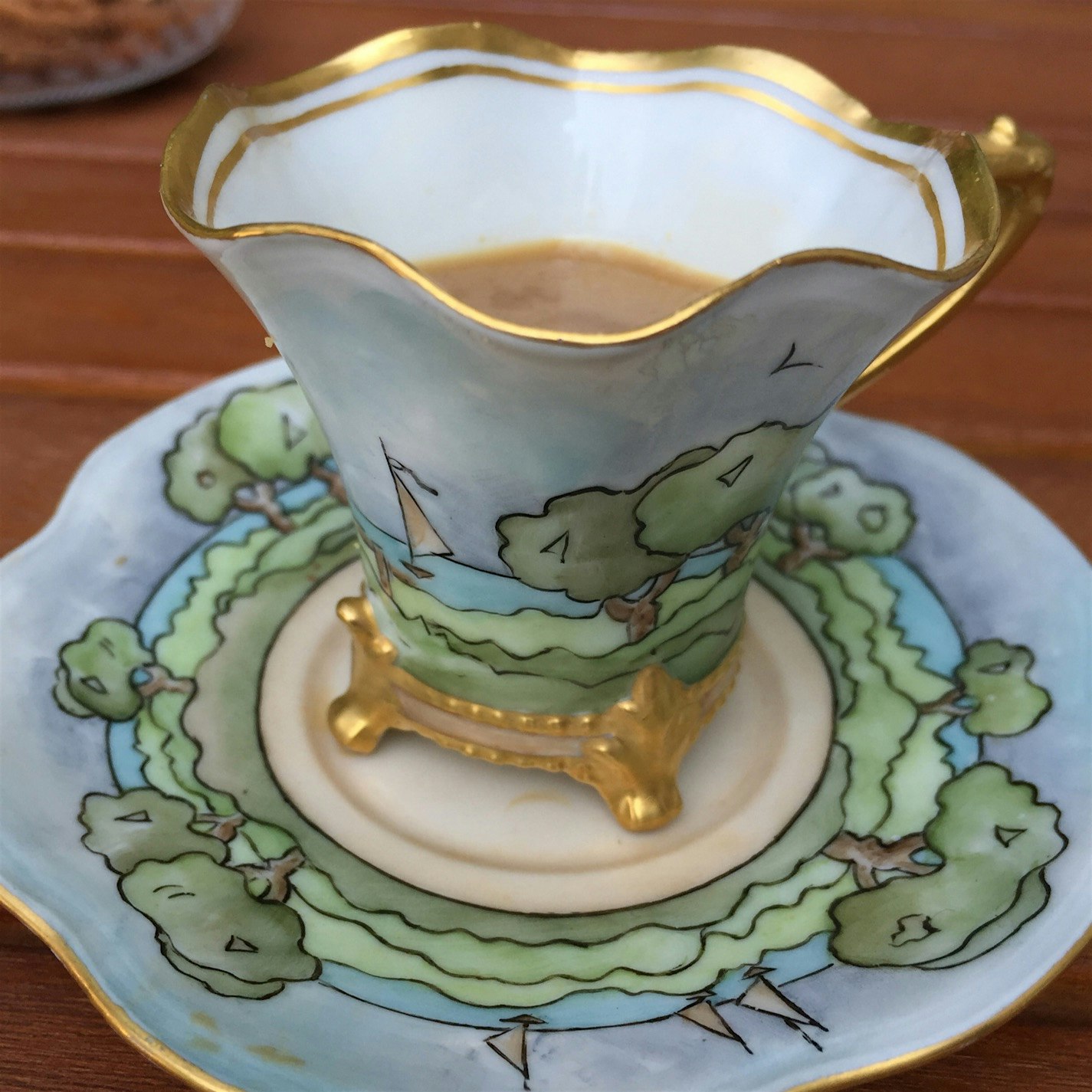 Grandmother's china and #counterculture coffee 