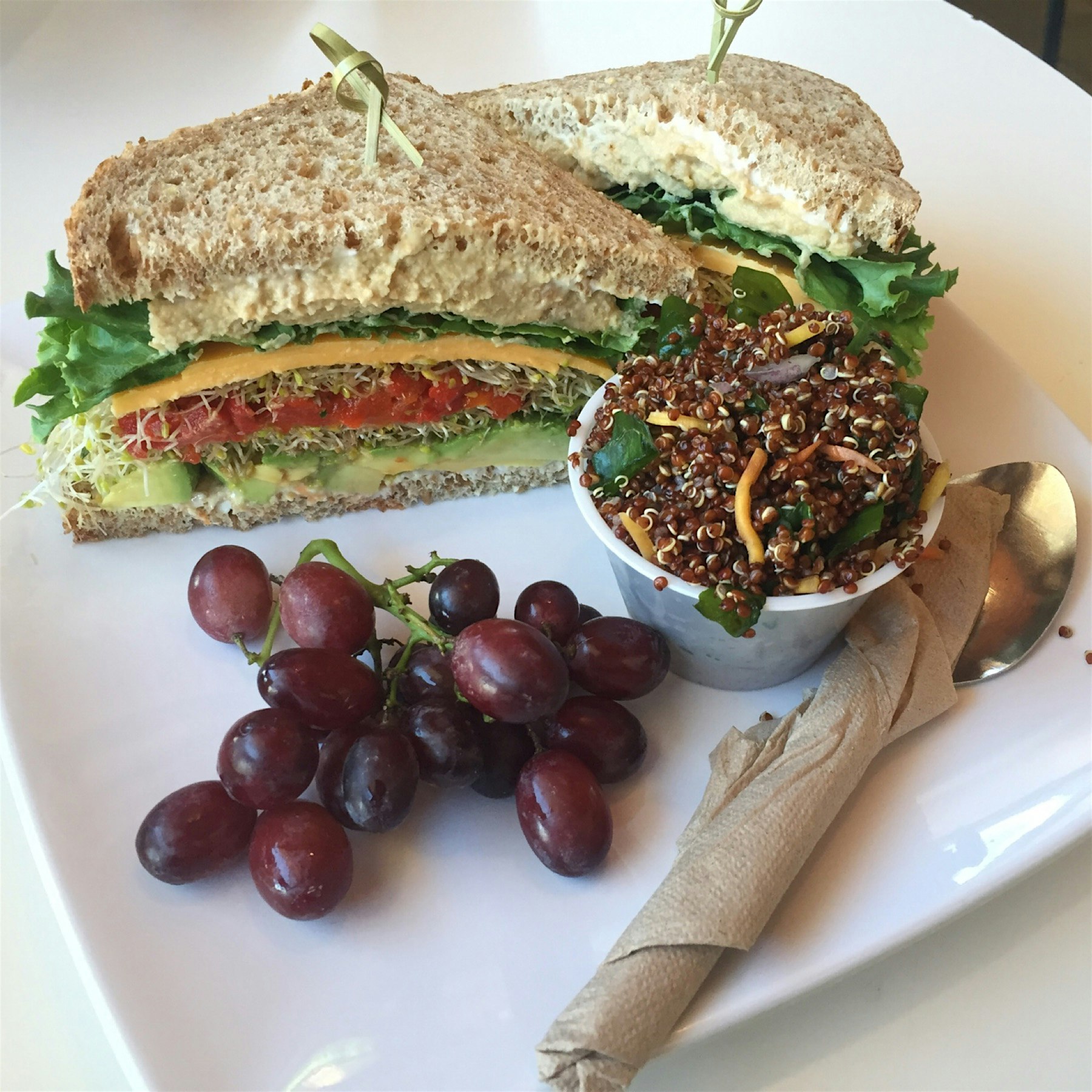 Probably one of the better sandwiches I've had-- Build your own at The Natural Sisters Cafe near ...