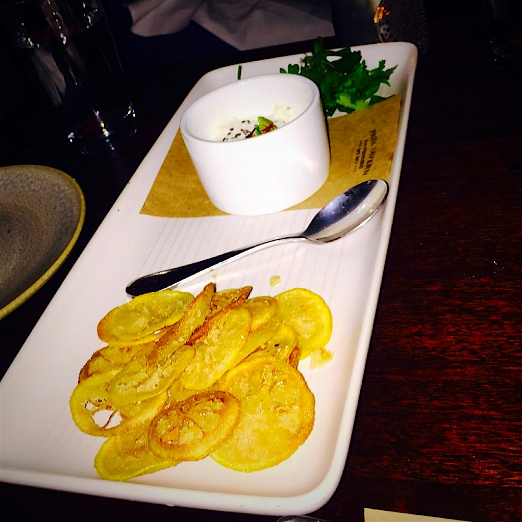 Meyer lemon chips with buratta #wheninCali