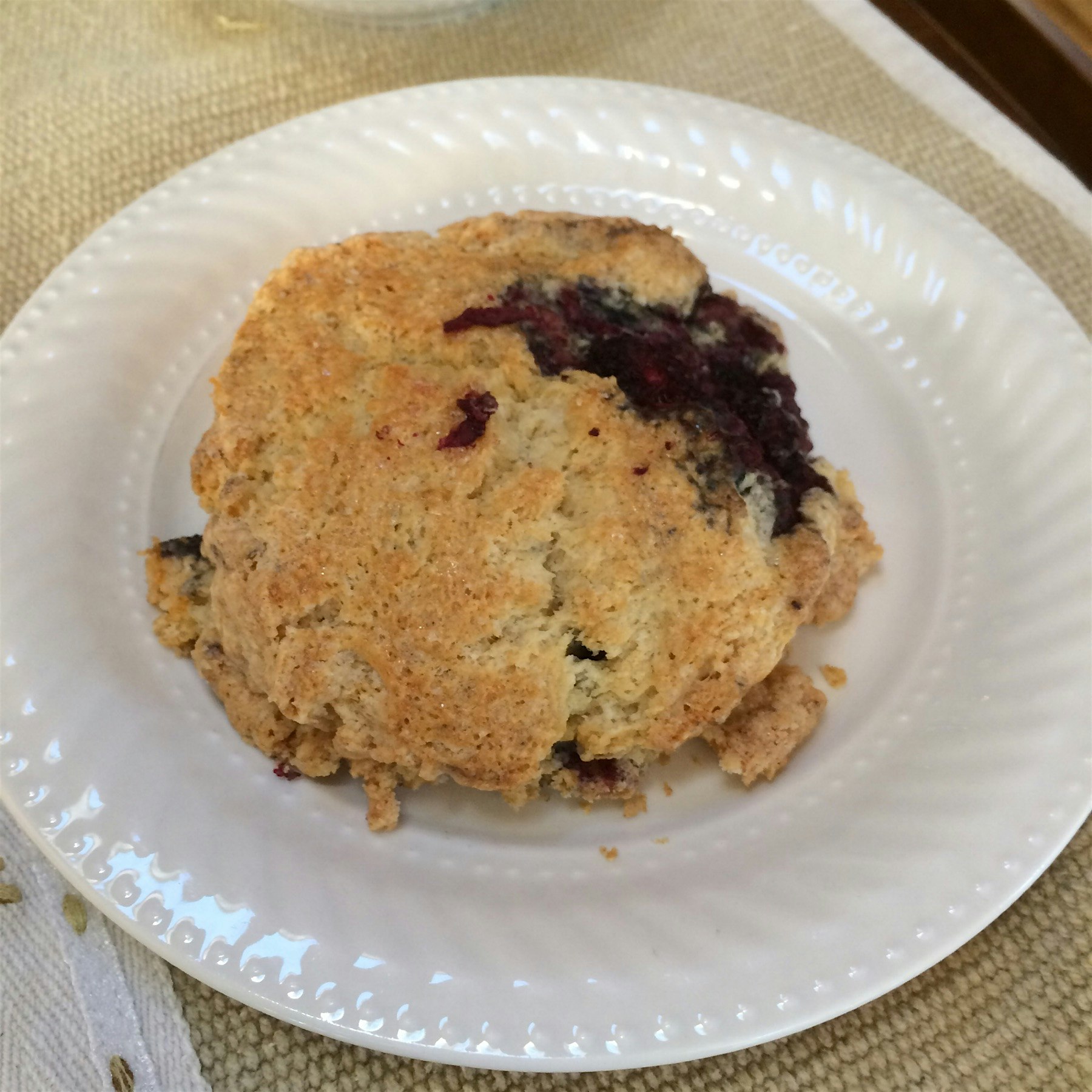 Marionberry scone.