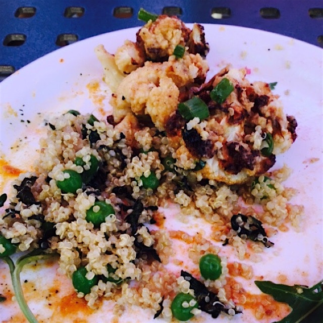 Miso glazed cauliflower- delicious!