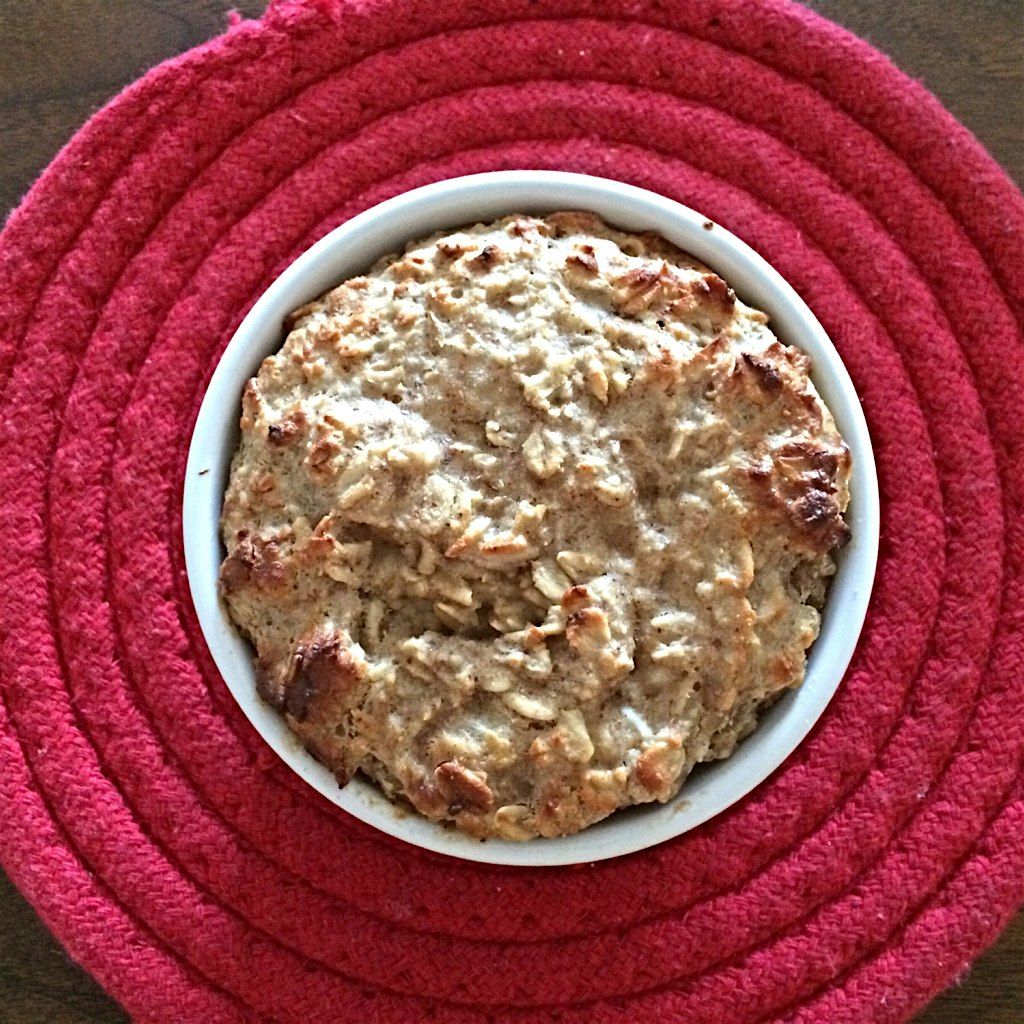 Baked banana oatmeal! 20 min on 385!