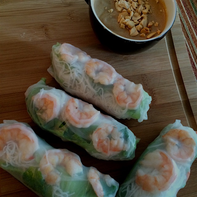 My very first classic summer rolls