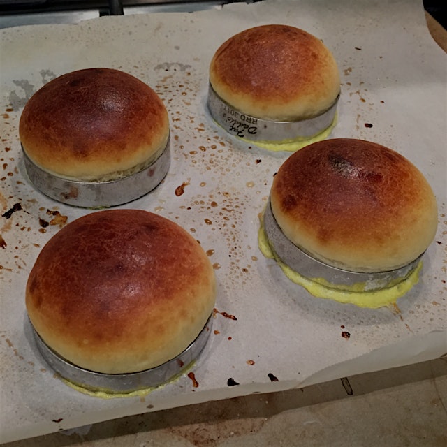 Homemade buns for burger night.  Care of Chef @alittlecriminal 
