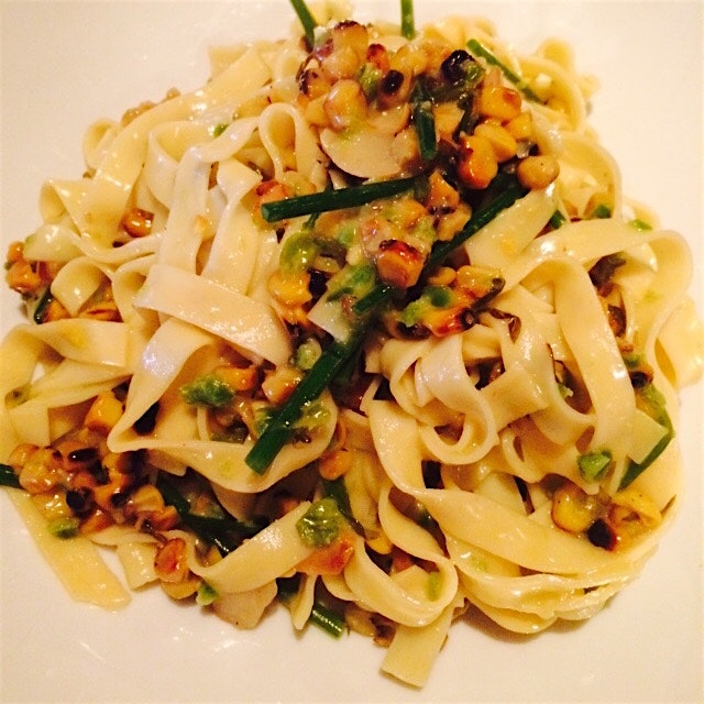 Tarry Lodge Portchester charred corn chives roasted garlic red pepper flakes 