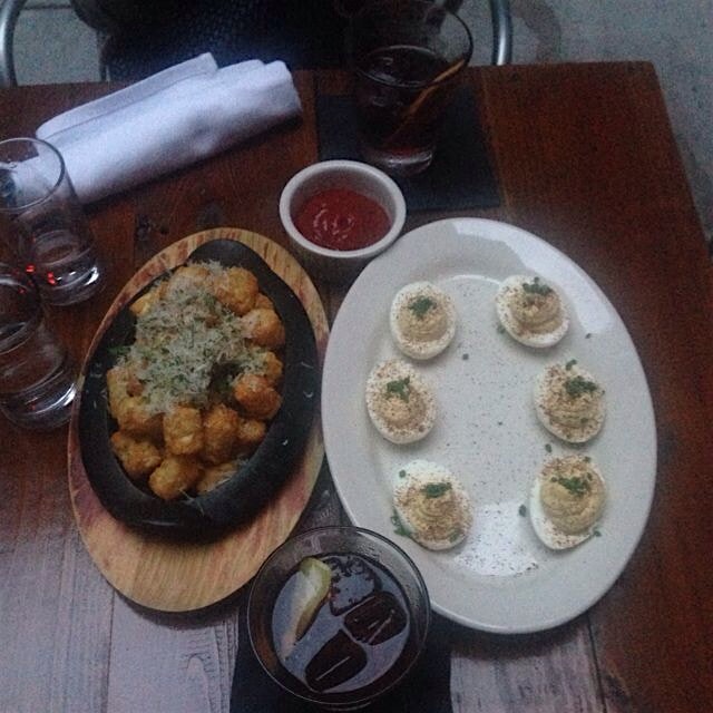Deviled eggs, tots, and a vieux carré #friday 