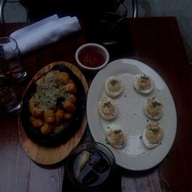 Deviled eggs, tots, and a vieux carré #friday 