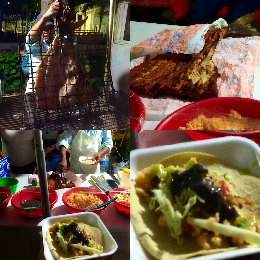 Freshest fish tacos on the street on Isla Mujeres 🙆🏻