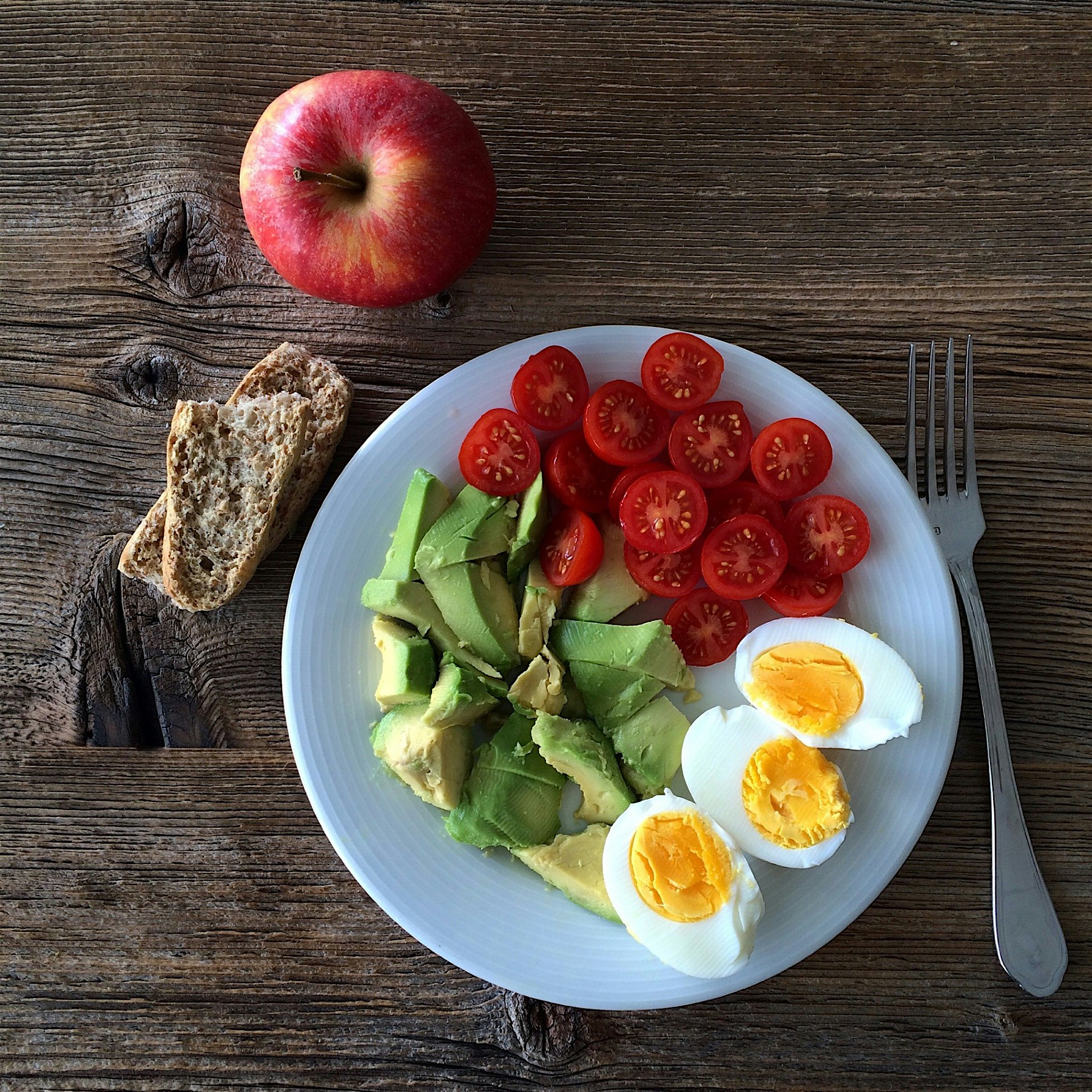Lunch today was simple and delicious! :-)