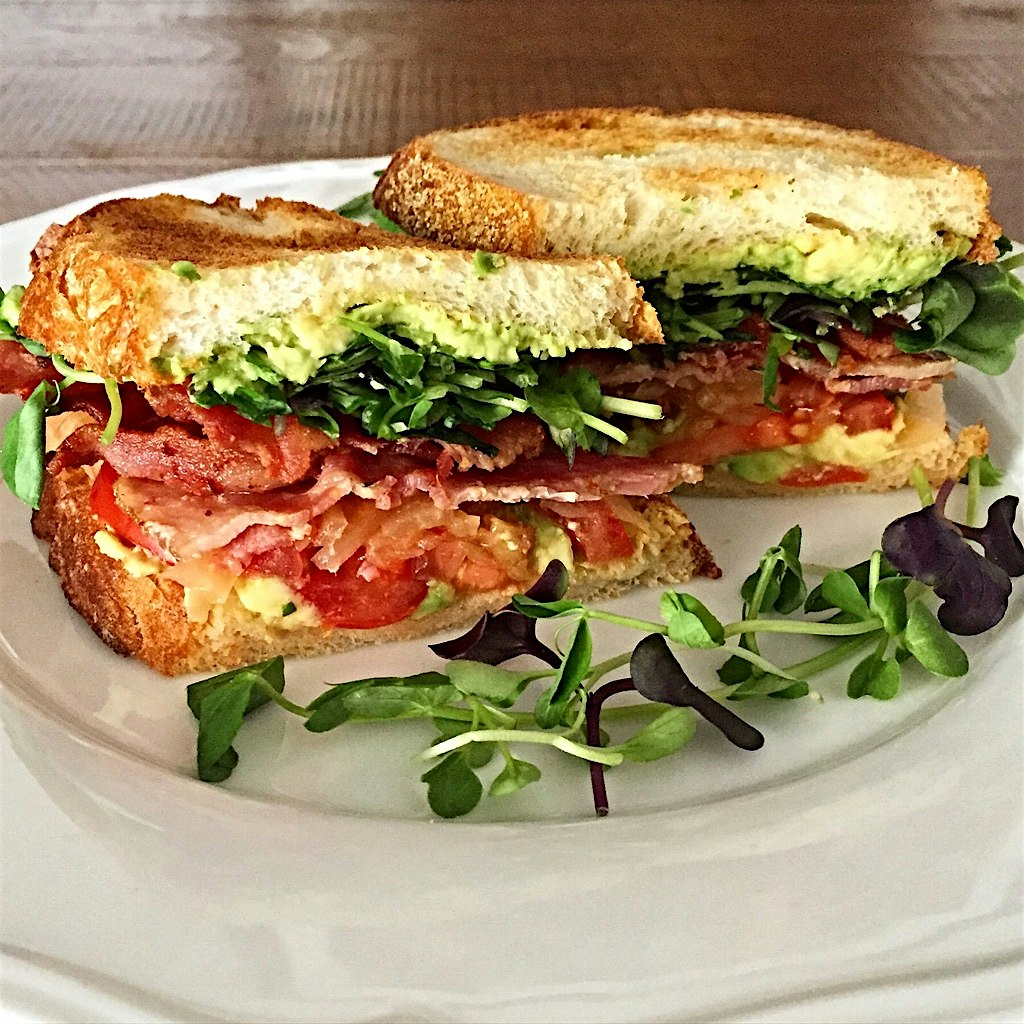 Why can't I have a BLT for breakfast? Surely the kimchi and avocado make up for the bacon 😊