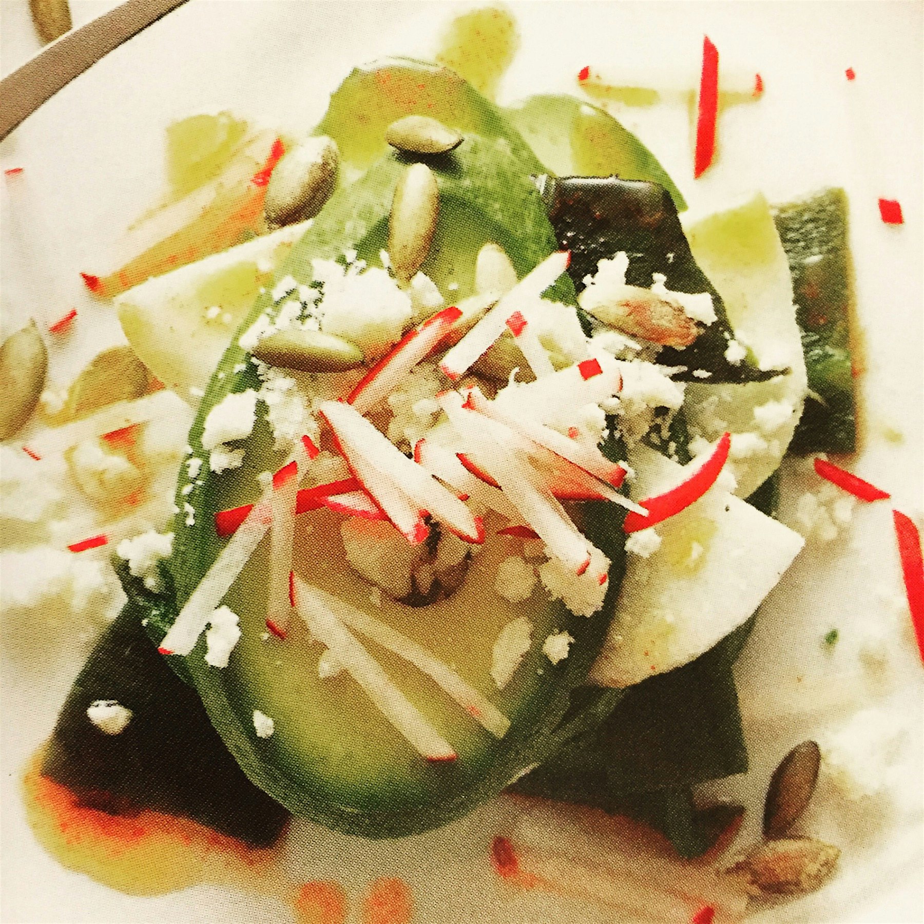 Roasted Poblano and Avocado Salad... Vegan, Gluten Free