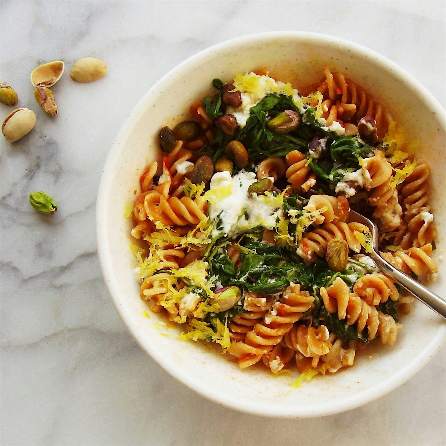 Make your own frozen entree..or try mine! Make-Ahead Fusilli Pasta Bowl: http://jackienewgent.com...
