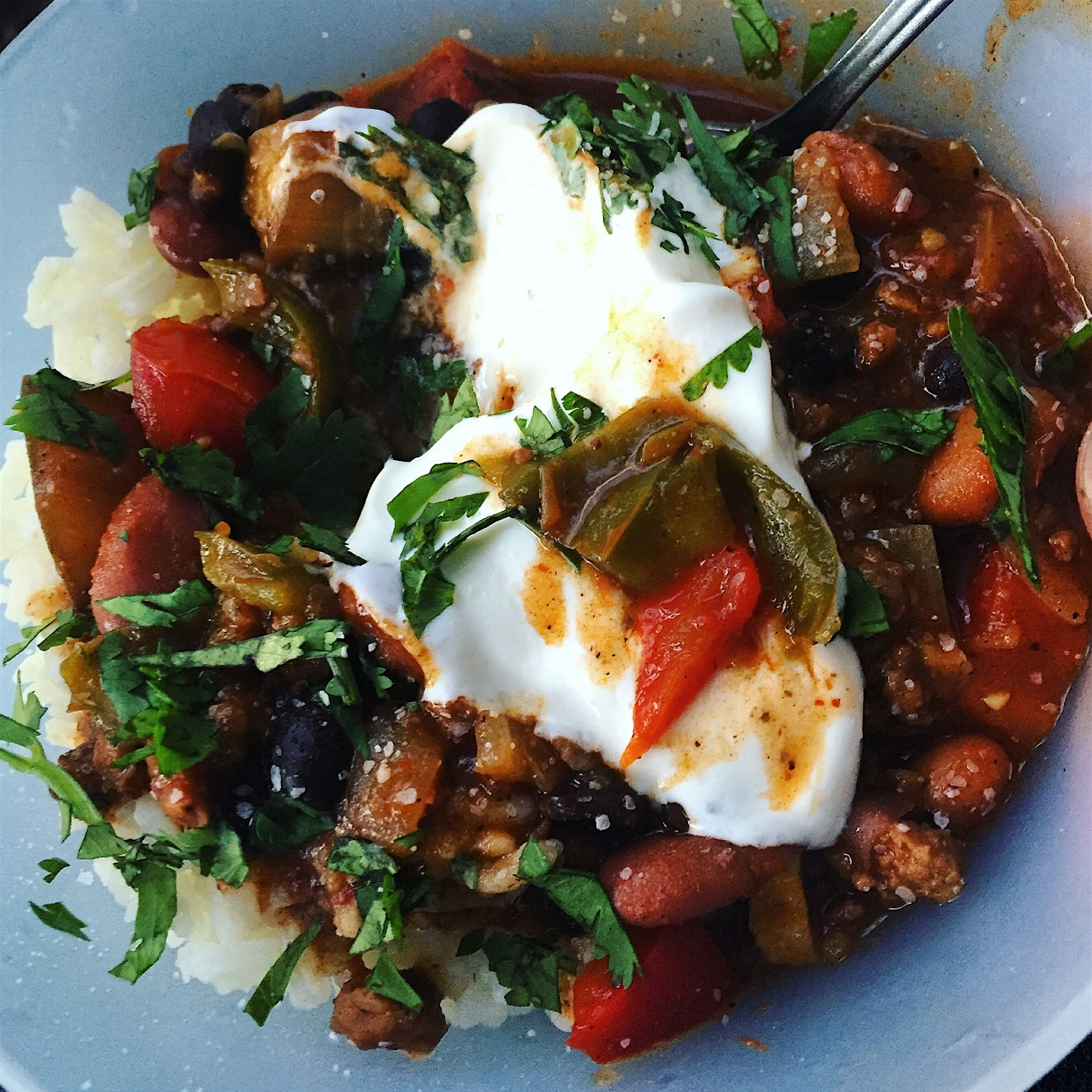 Chilli. The bastardized kind:) 