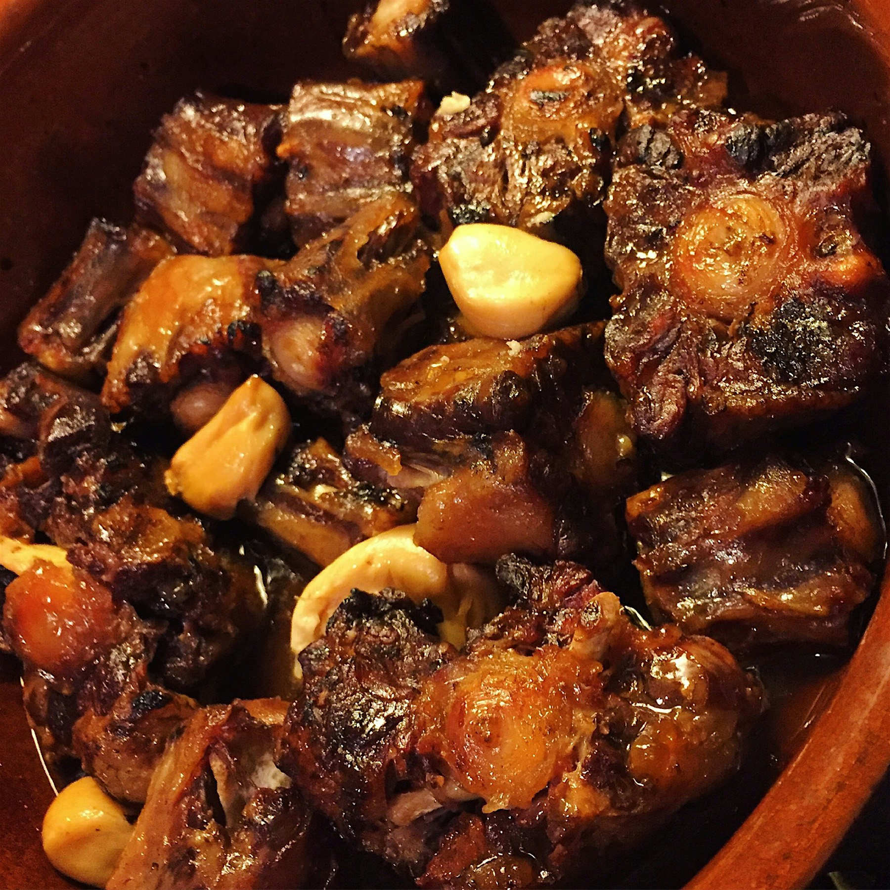 Cider braised ox tail. 