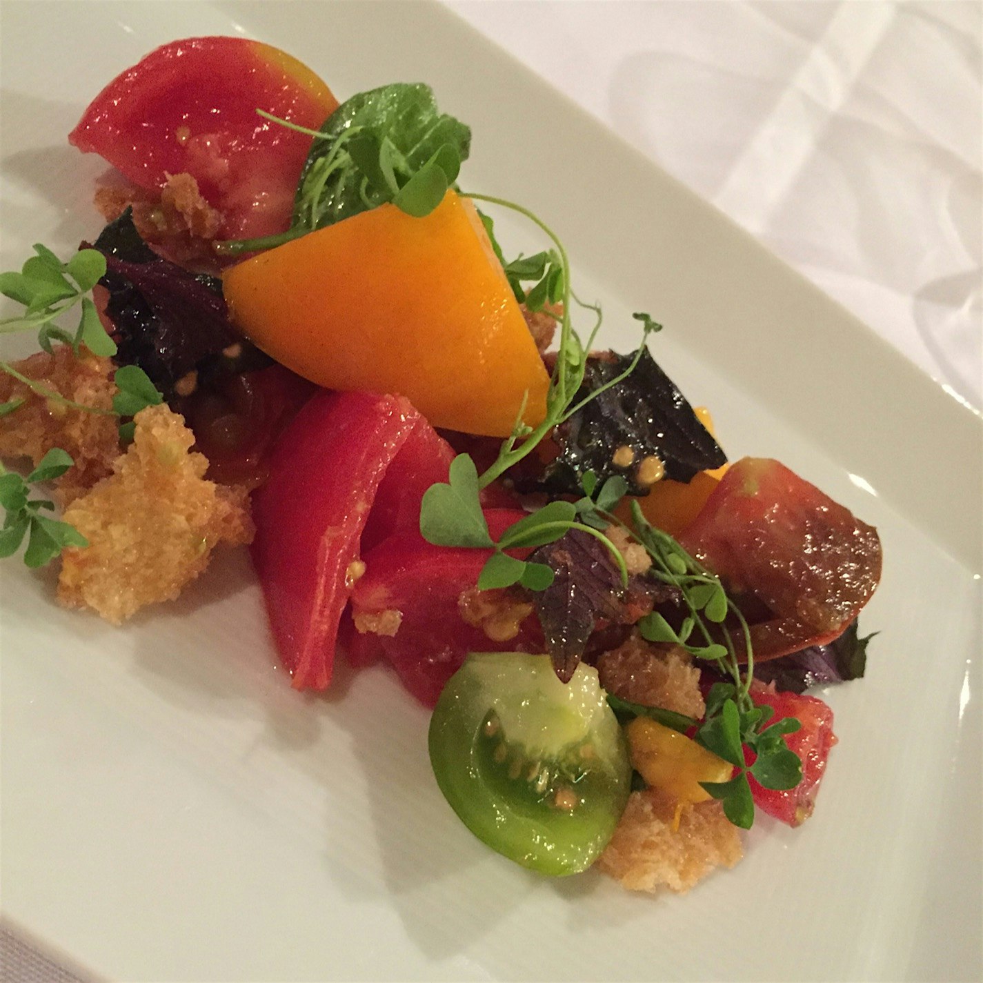 Tomatoes never tasted so good as with chef @ericbolyard 🍅✨ #dinnerwithdignity 