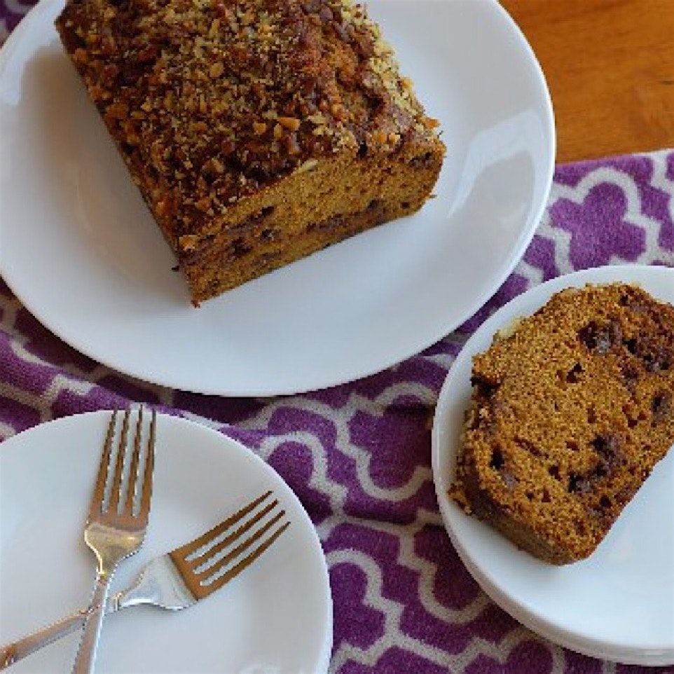 The latest recipe from my food blog, 
Chocolate Chip Pumpkin Bread