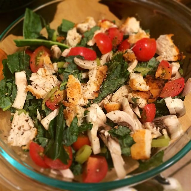 Buffalo Chicken Salad. Loving my CSA💛