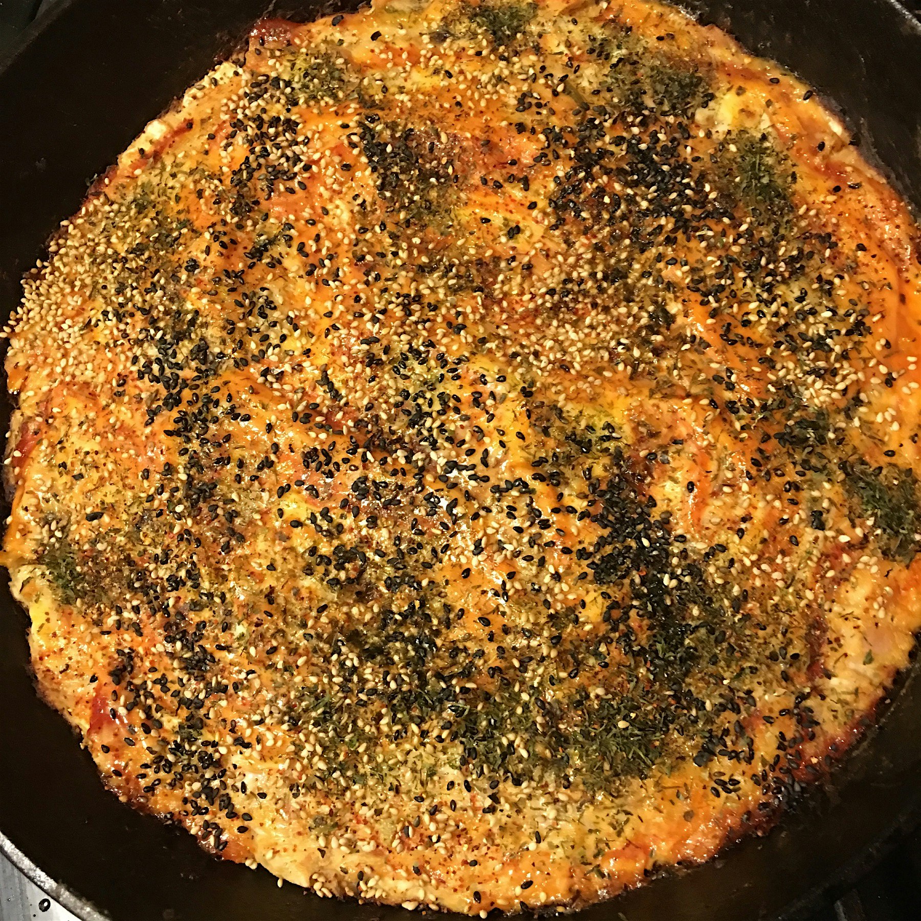 Taro and tuna okonomiyaki 