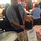 Slingshot coffee! At TerraVita Food & Wine Festival - cold brew, sweet vermouth, oranges...