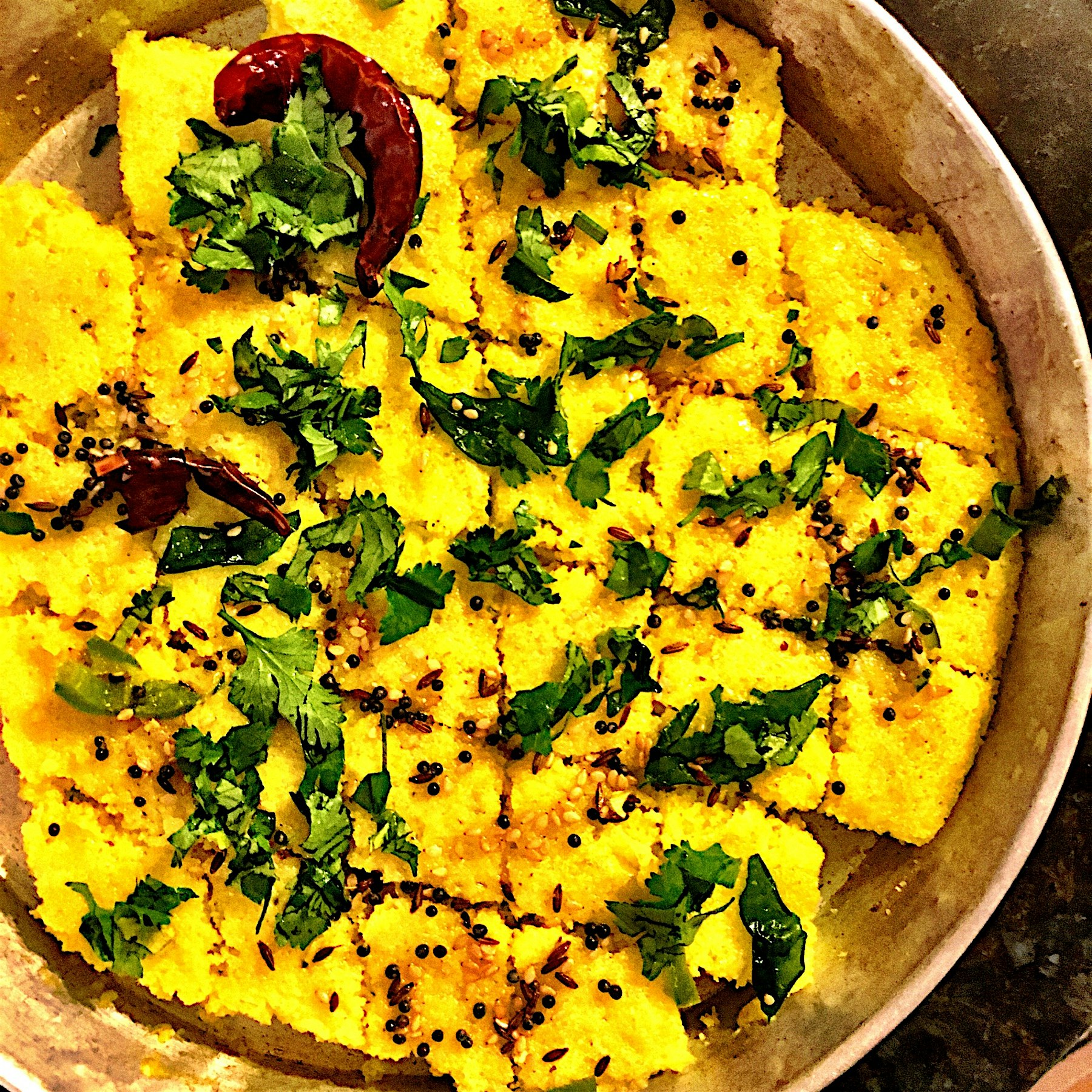 These steamed spicy corn cakes (aka dhokla) are probably the best snack / breakfast / dinner or a...