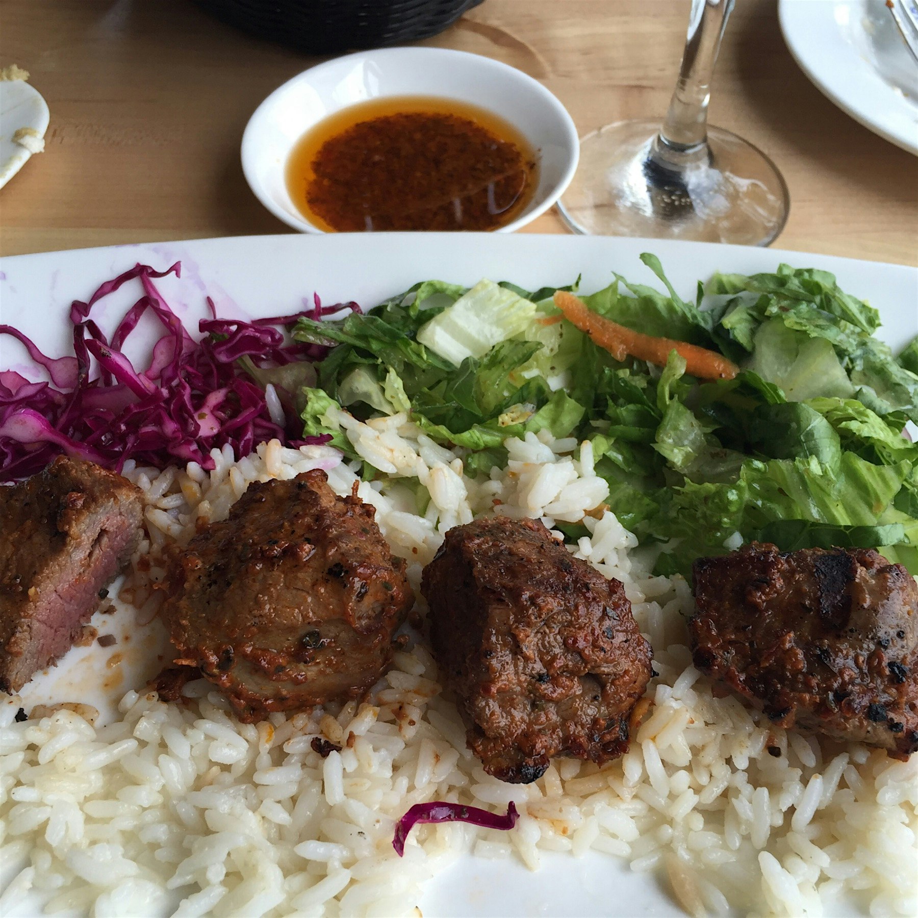 Shish kebab and Mediterranean lunch special - was lovely 