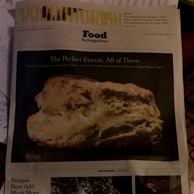 Lucky enough to be one of those reviewed in the NY Times Food Section. #brooklynbiscuitLove