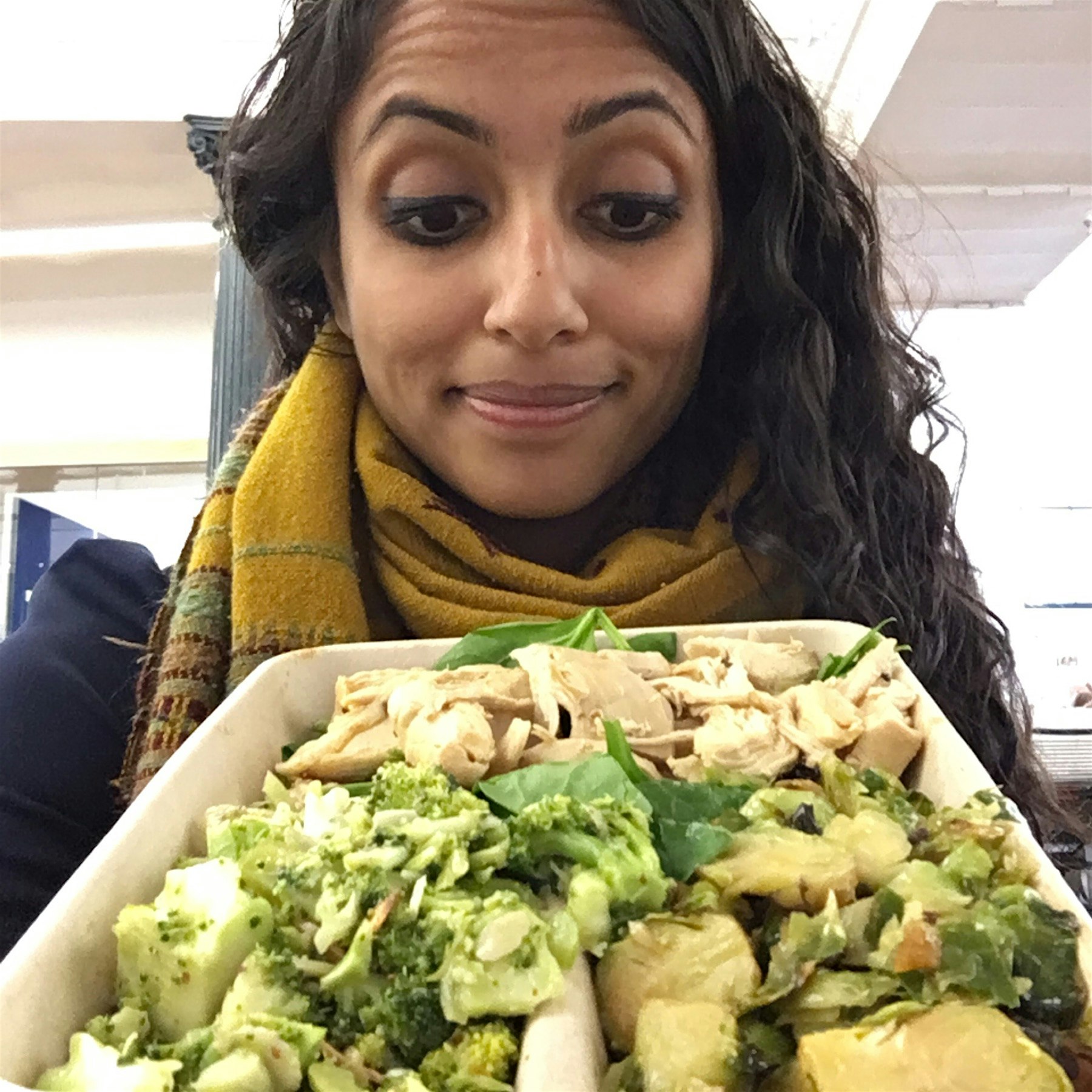 Getting in my greens from @diginn! This time Broccoli and Brussels Sprouts!  #GreenYoSelf @FoodDa...