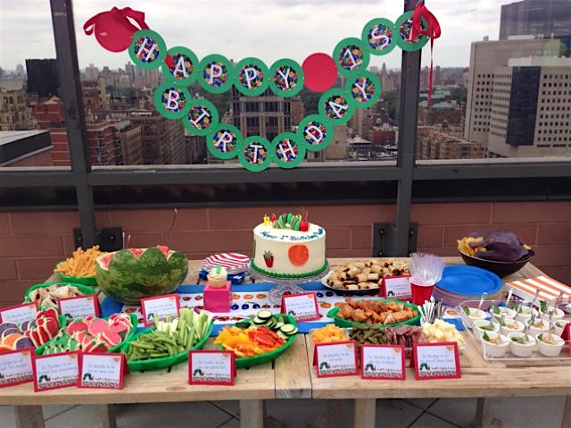 Hungry hungry caterpillar spread for Rowan's first birthday!