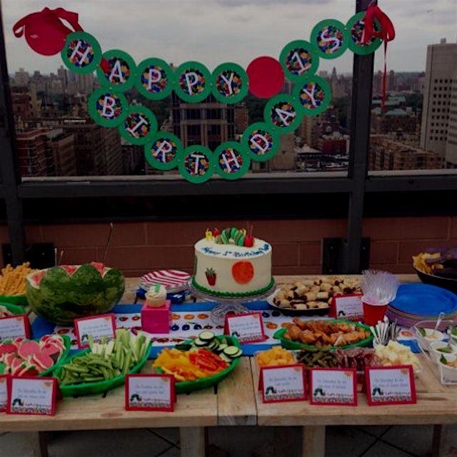 Hungry hungry caterpillar spread for Rowan's first birthday!