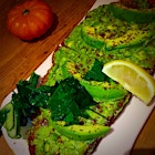 No green filter needed! This beautiful breakfast of Avocado Toast, topped with Kale, Cucumber, and Chia Seeds had me shouting, "#GreenYoSelf!" #GreenYoSelf @FoodDay2015