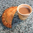 Empanadas de espinaca con cortadito with the beautiful Sabrina @VestaCooks 