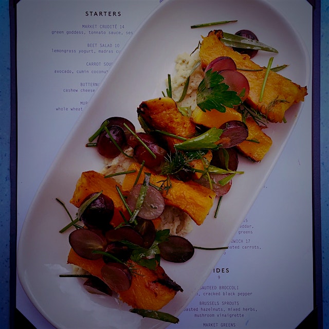 Loving this beautiful, seasonal Butternut squash salad from Cafe Clover