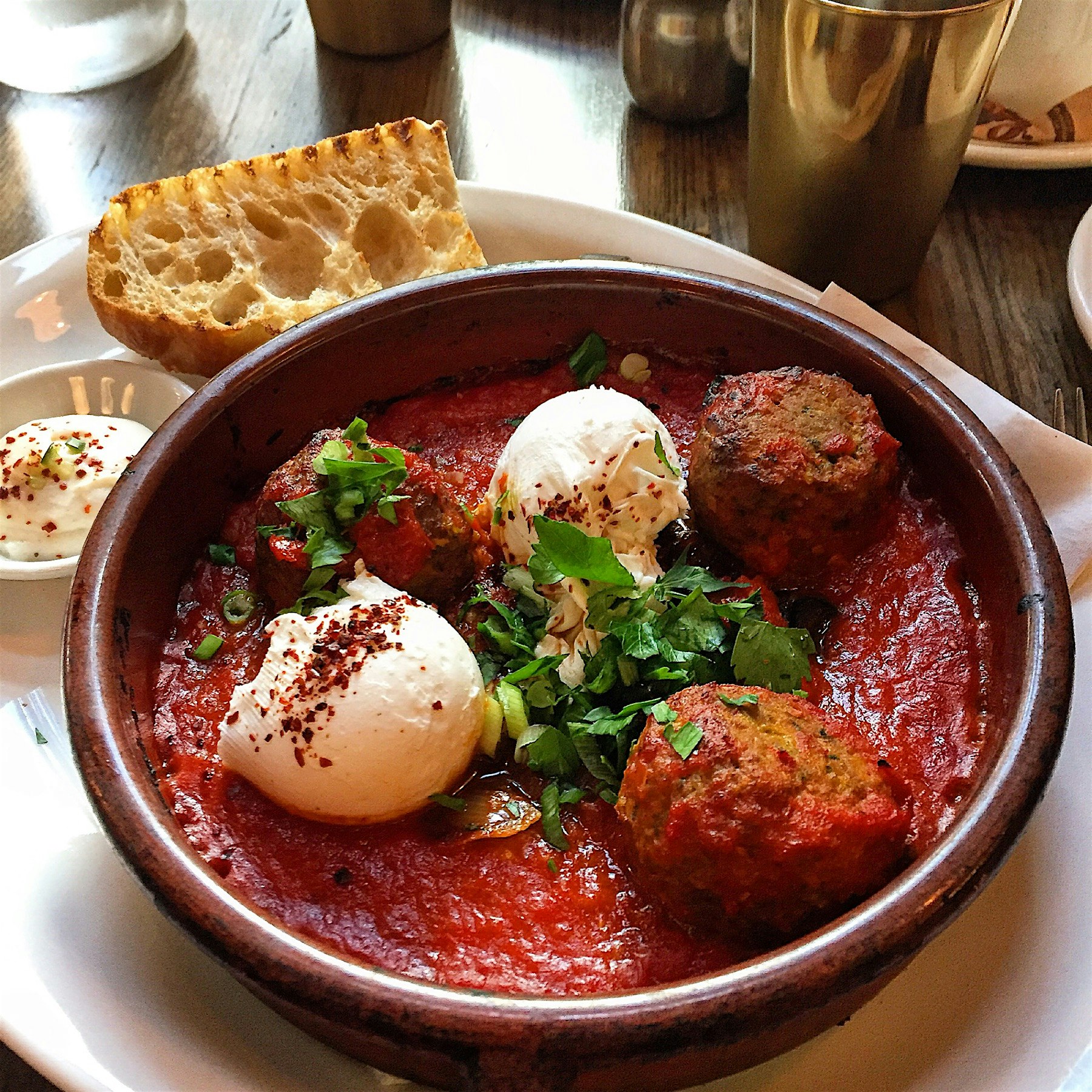 A brunch fit for a Moroccan queen! This cafe doesn't just feed. It inspires! Really soft poached ...