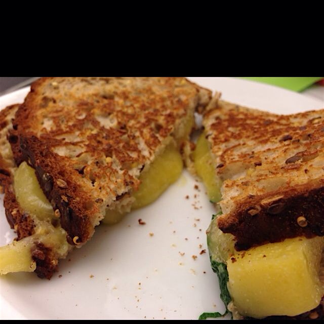 Rockin' out some grilled cheese with my Porps. Delicious!