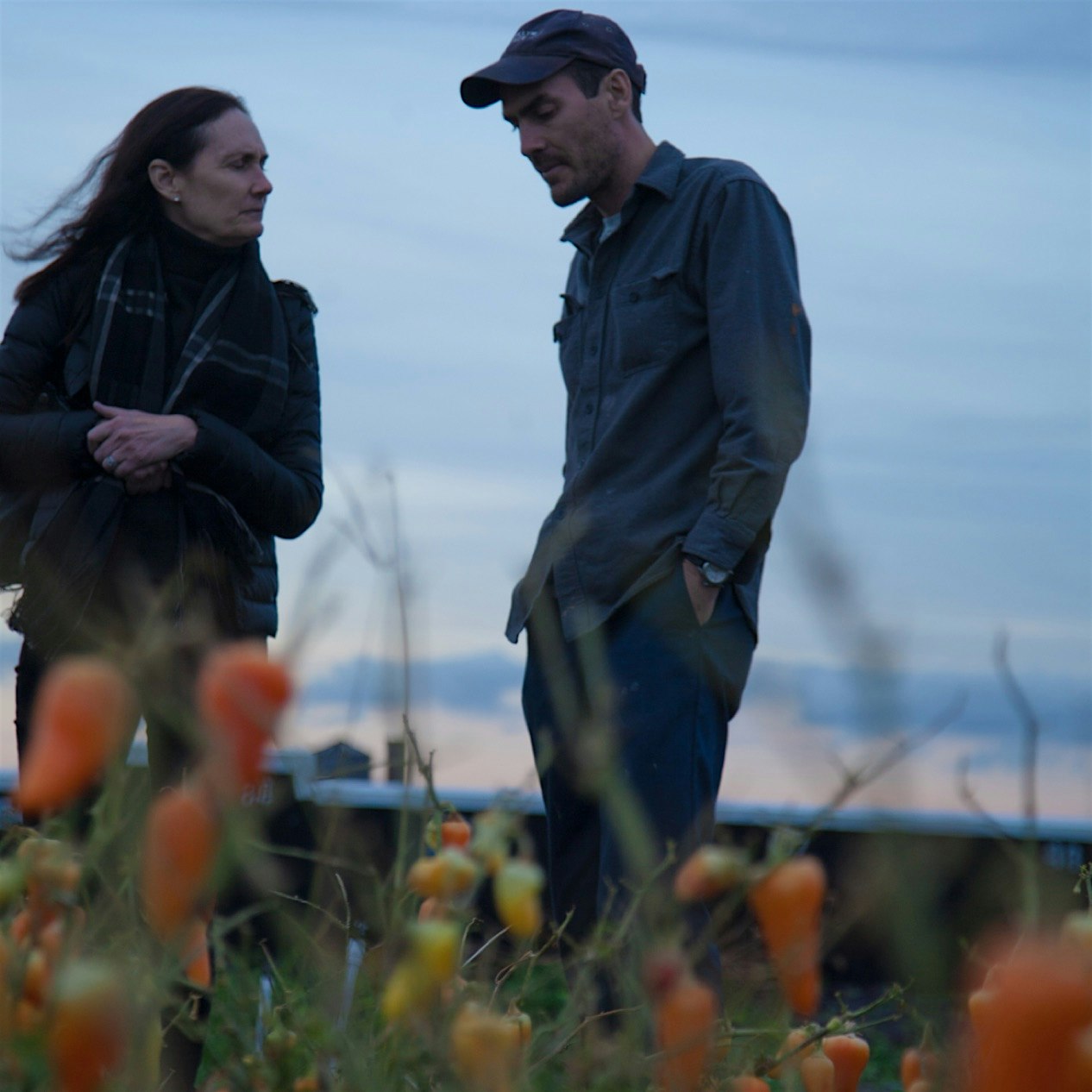 Farmer Ben Flanner stands in his fields of pepper on @brooklyngrange for our Hot Sauce Workshop. ...