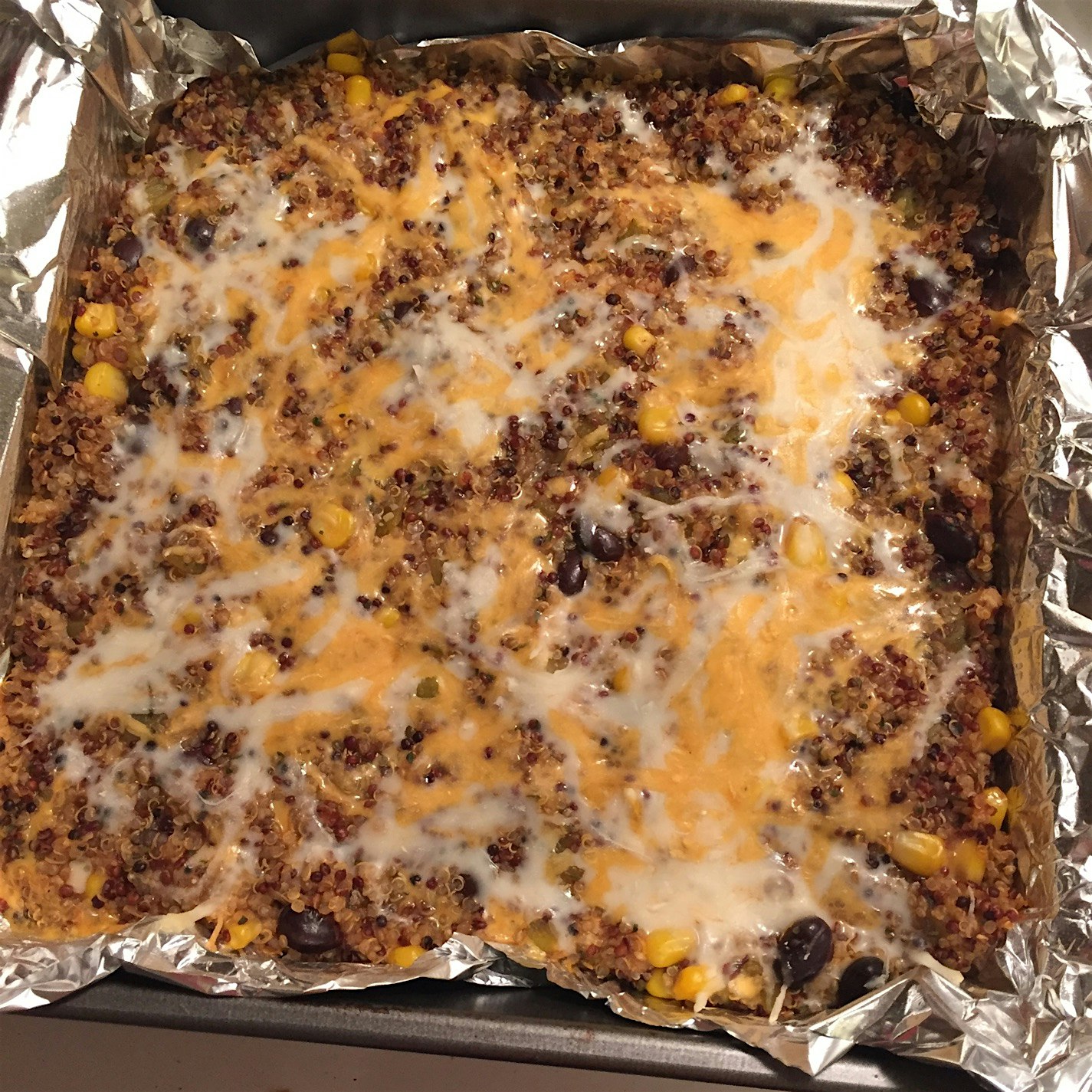 Quinoa enchilada casserole