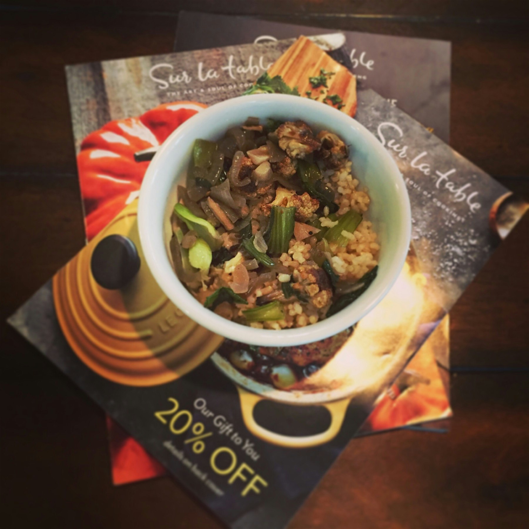 Okay, so I saved up a few for my veggie stir fry dinner reading...