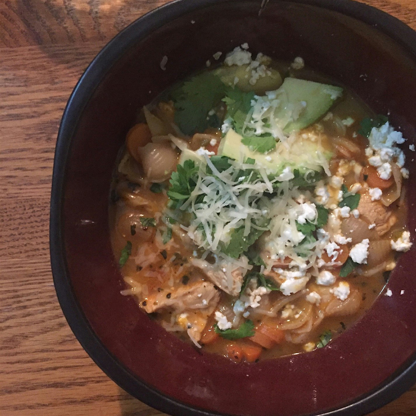 Delicious and incredibly easy Chicken Tortilla Soup! Recipe link below. 