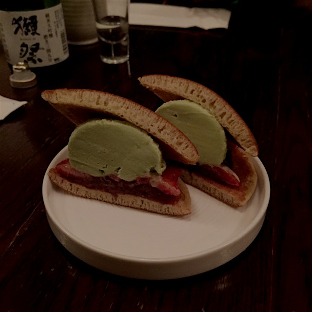 Kyoto-style ice cream sandwich. 