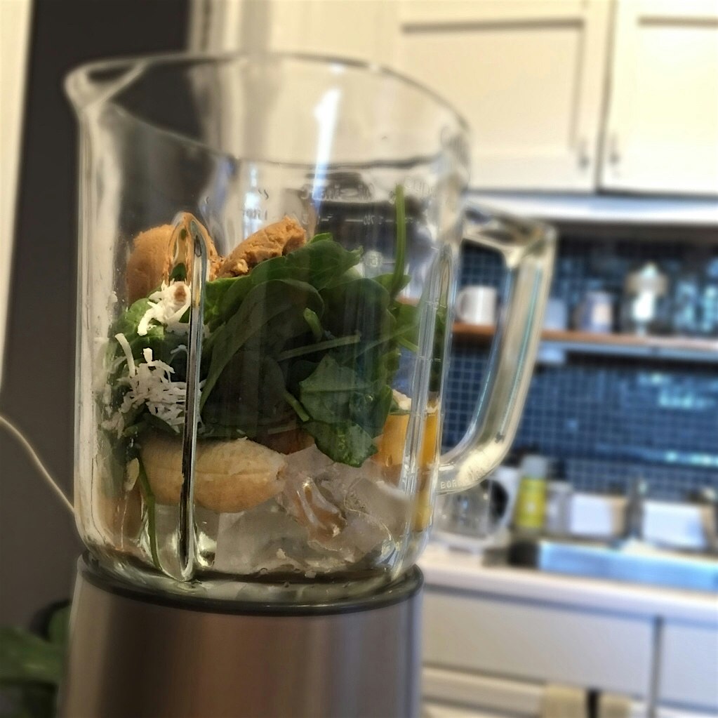 Savory smoothie for dinner. #nofoodwaste