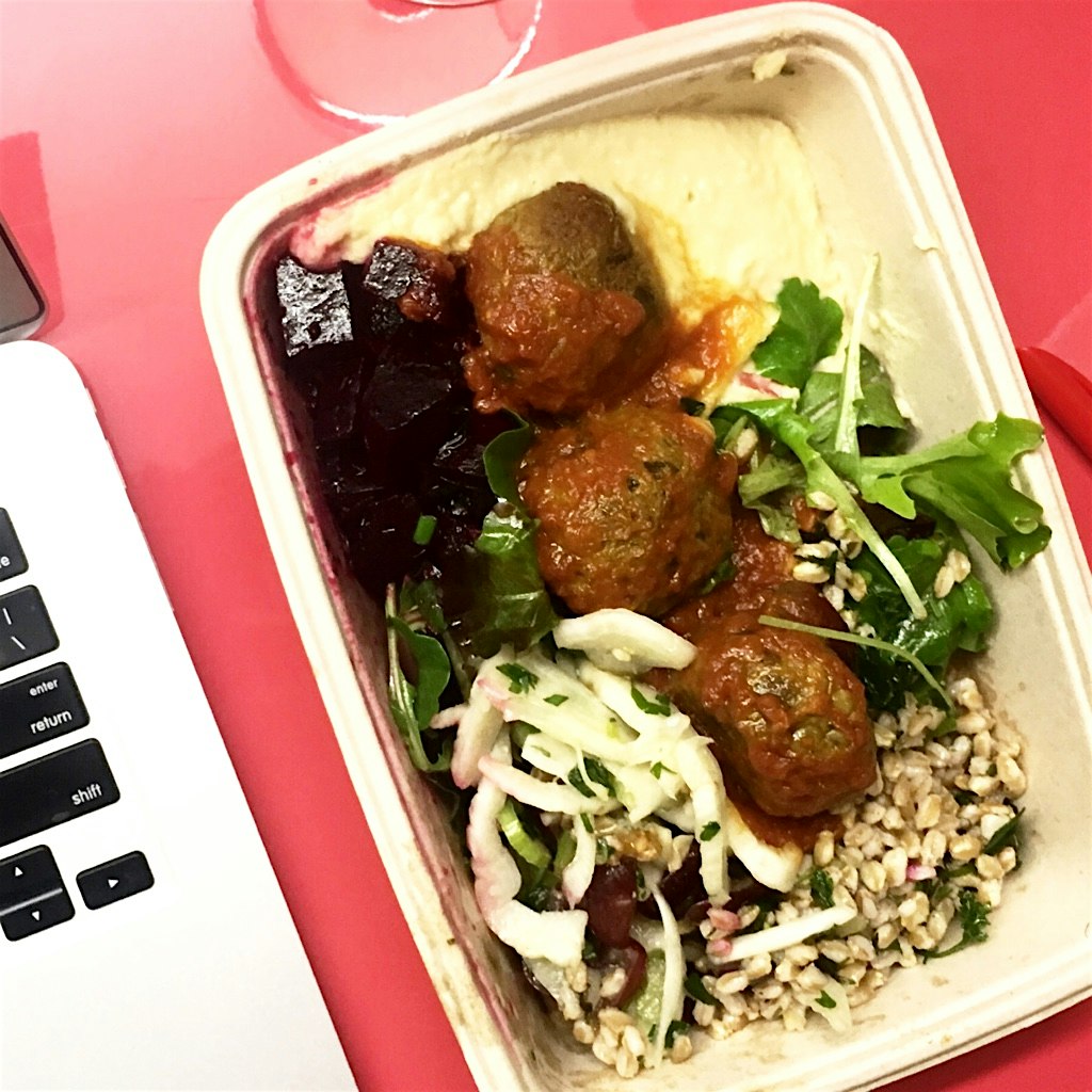 A working dinner, brought to you by the meatball shop and trycaviar.com. The speediest delivery o...